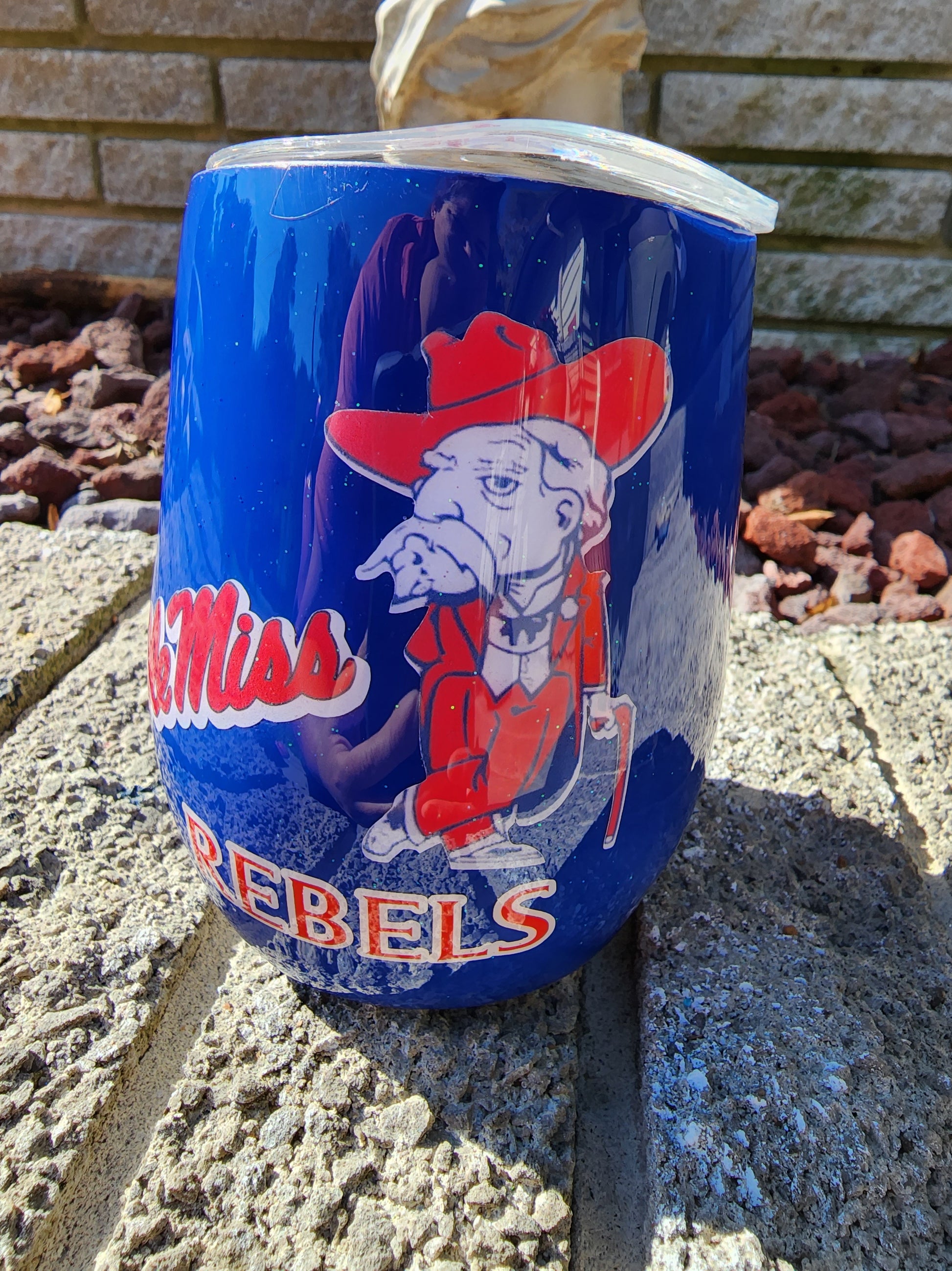 hotty toddy ole miss rebels stainless steel tumbler