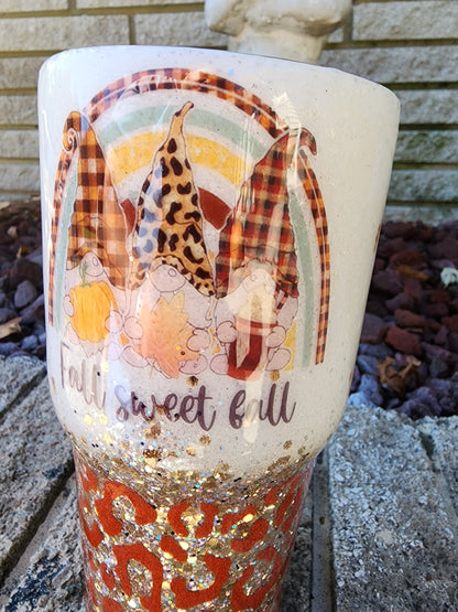 Fall Sweet Fall Gnome Stainless Steel Tumbler