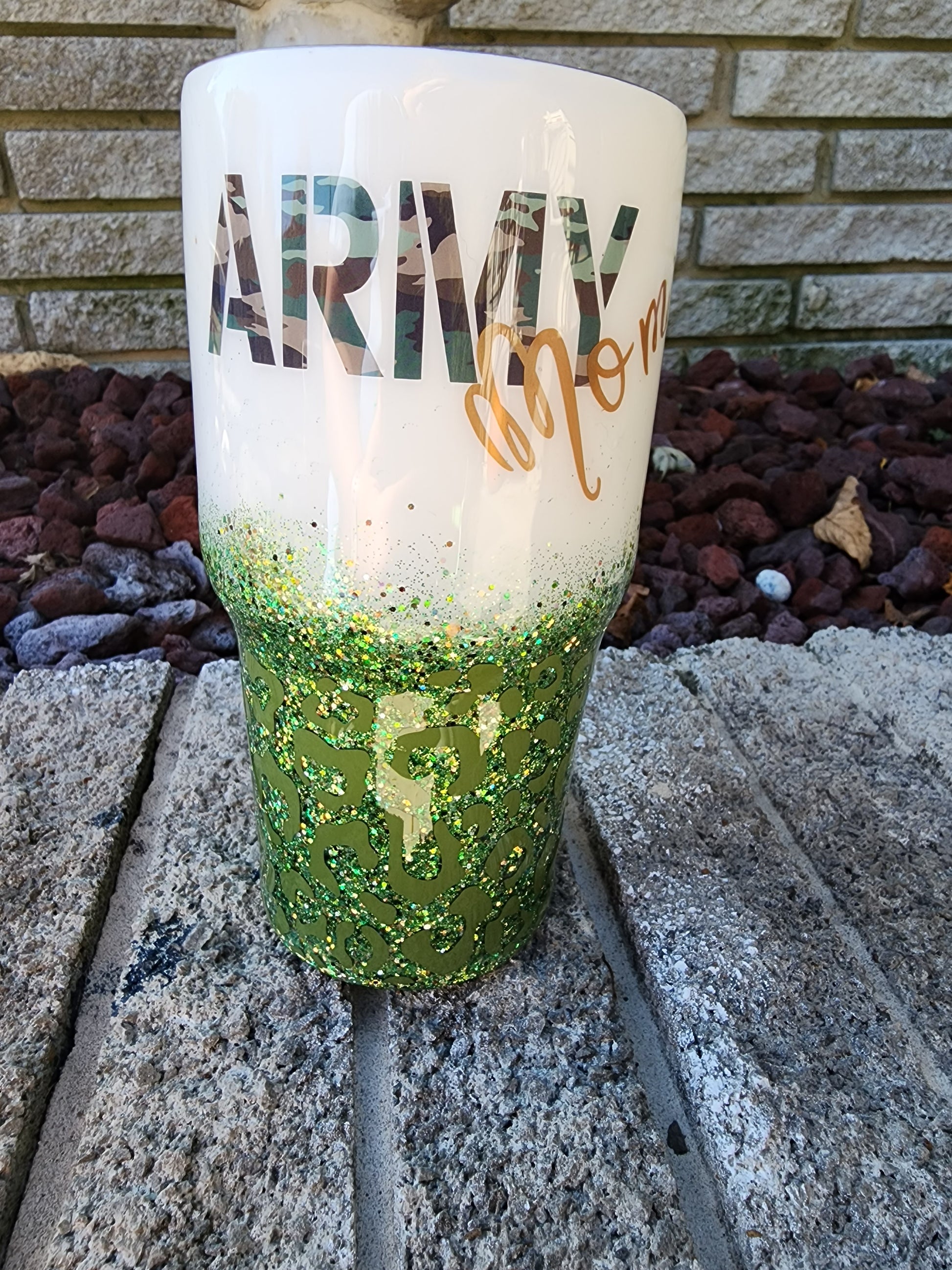 army mom army wife stainless steel coffee tumbler