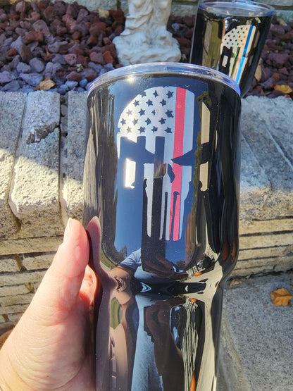 Punisher - Police Officer - Firefighter - Stainless Steel Tumbler