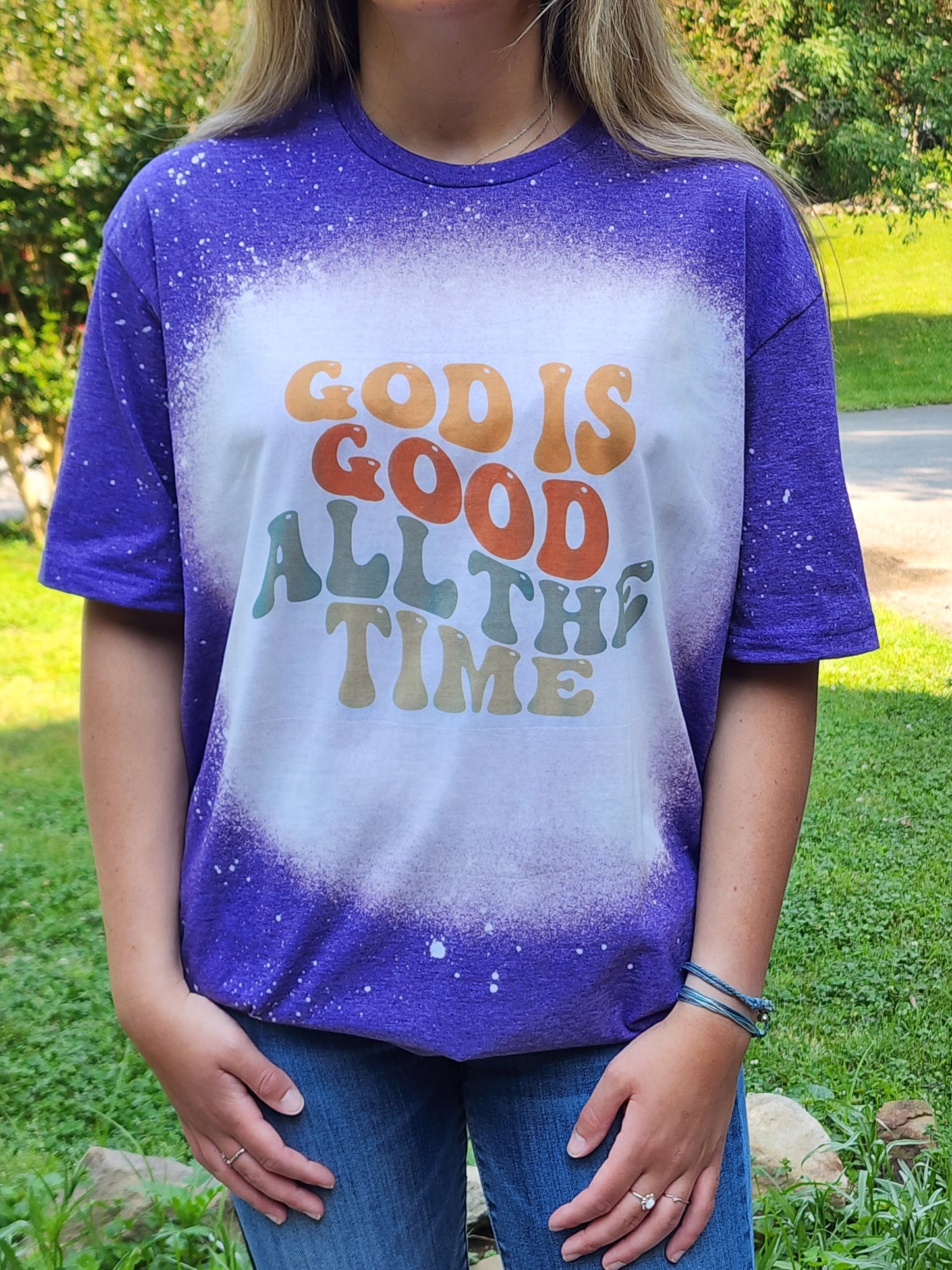 God Is Good - All The Time Waves- Sublimation Shirt