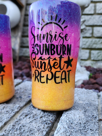 Sunrise - Sunburn Sunset Repeat - Stainless Steel Tumbler