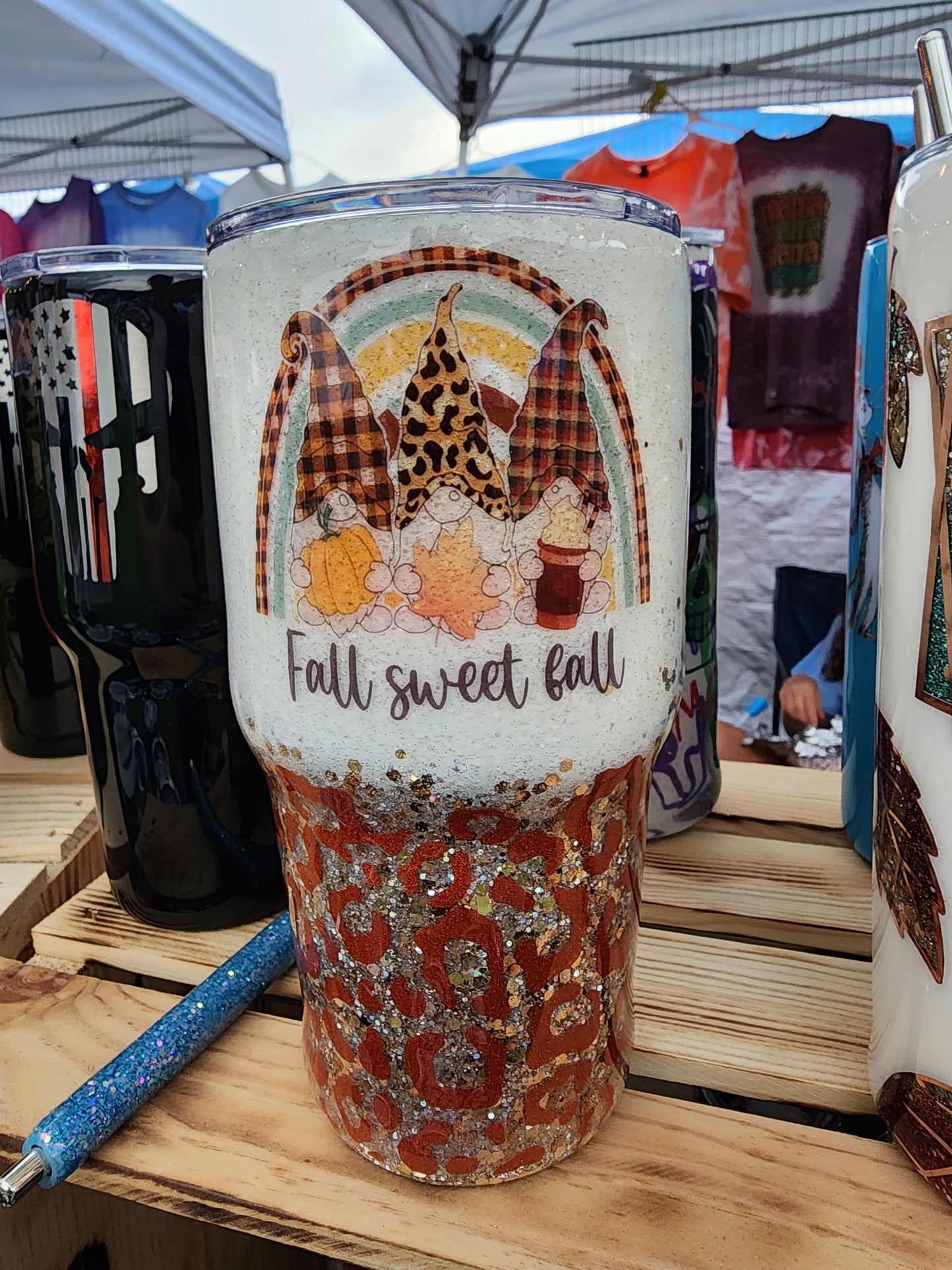 Fall Sweet Fall Gnome Stainless Steel Tumbler