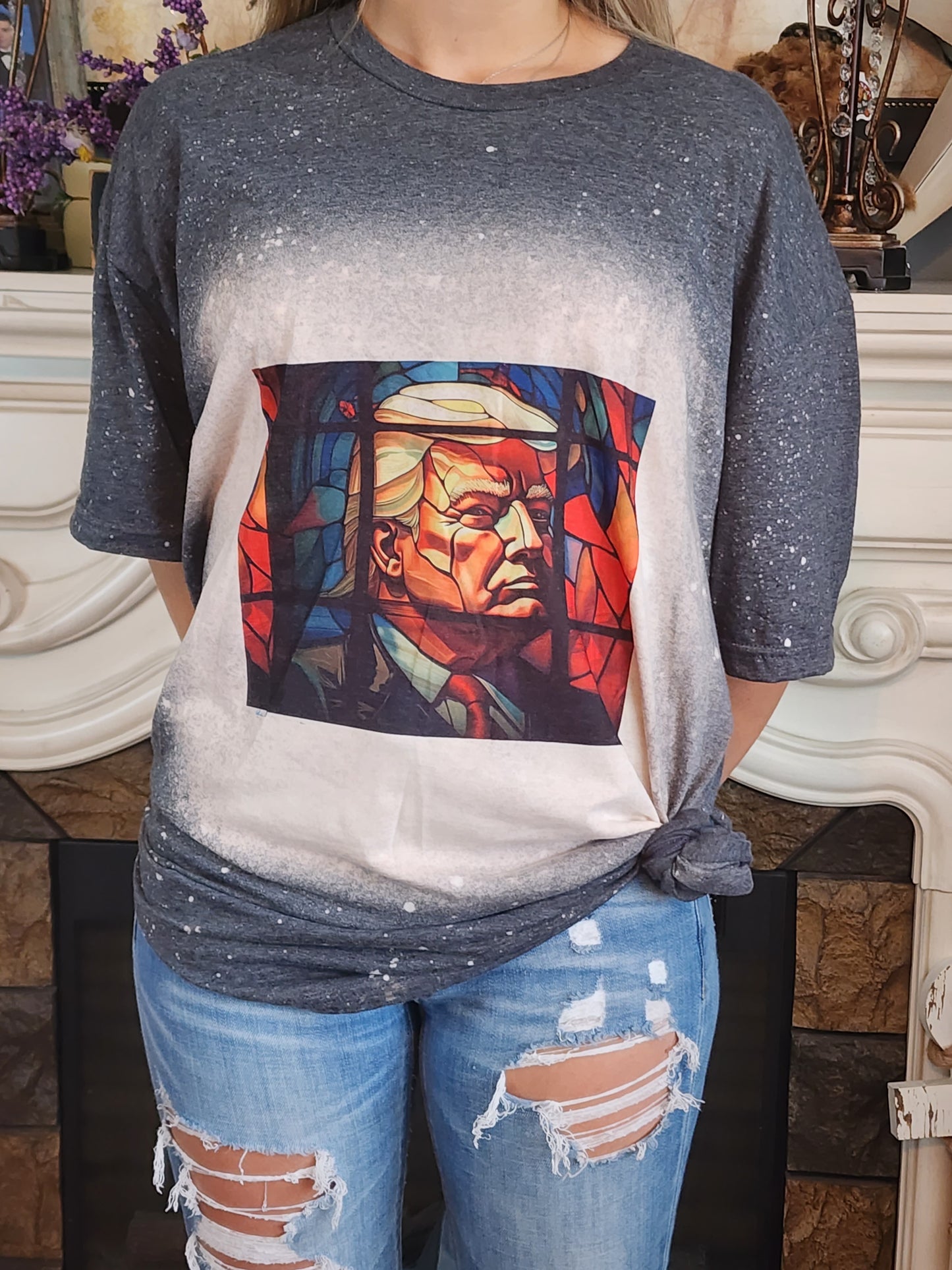 Trump - Stained Glass Art - Sublimation Shirt