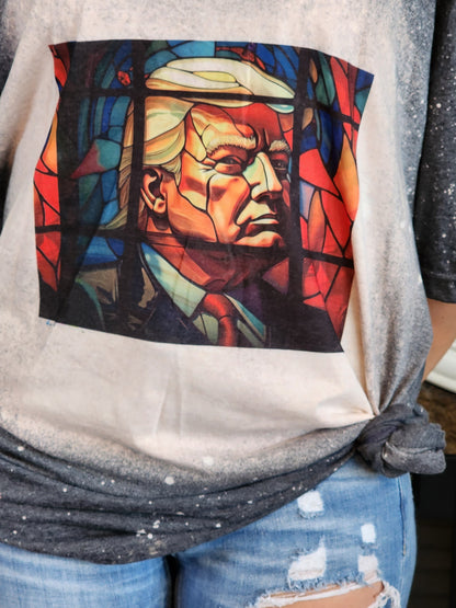 Trump - Stained Glass Art - Sublimation Shirt