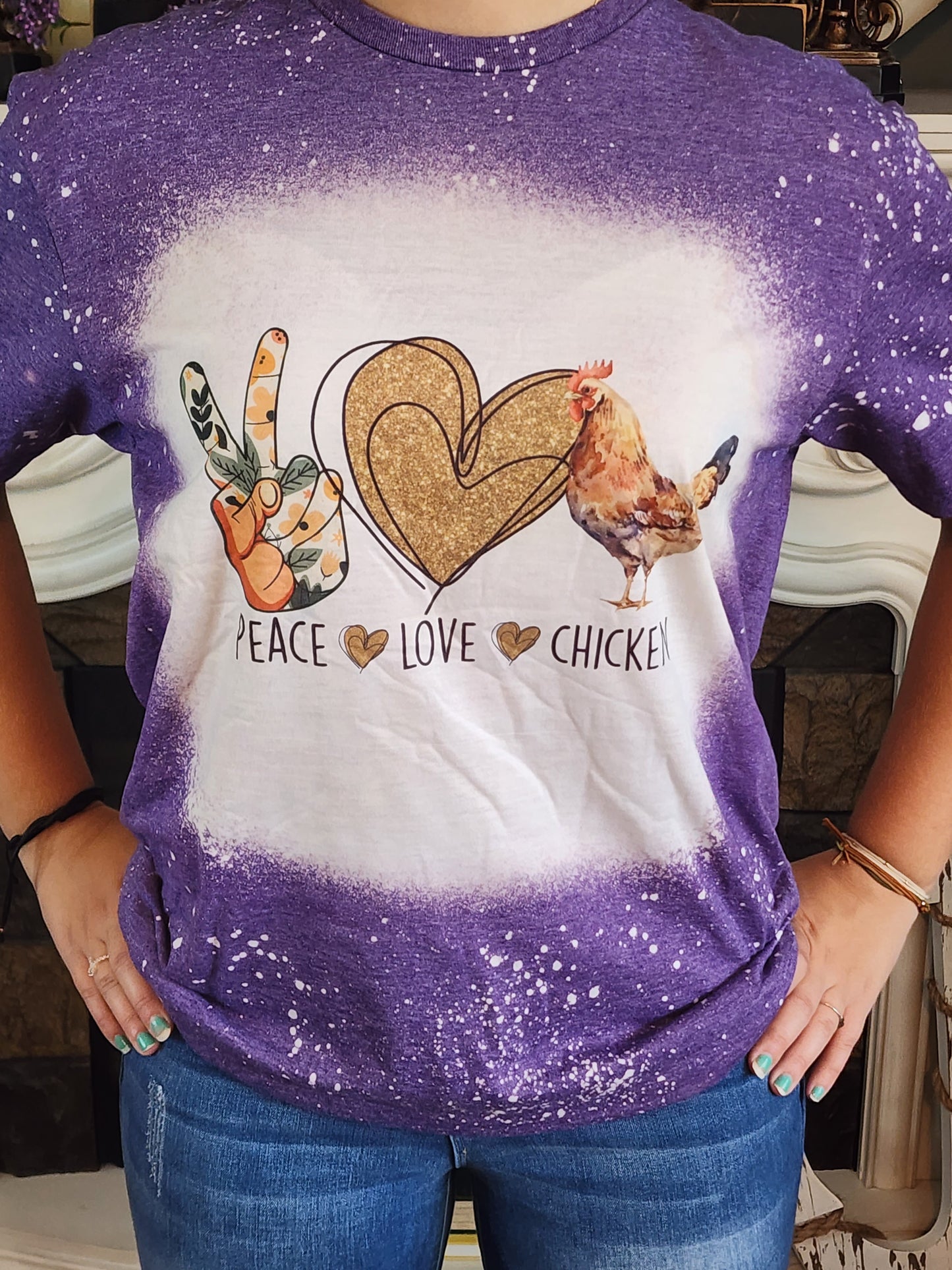 Peace-Love-Chicken - Sublimation Shirt