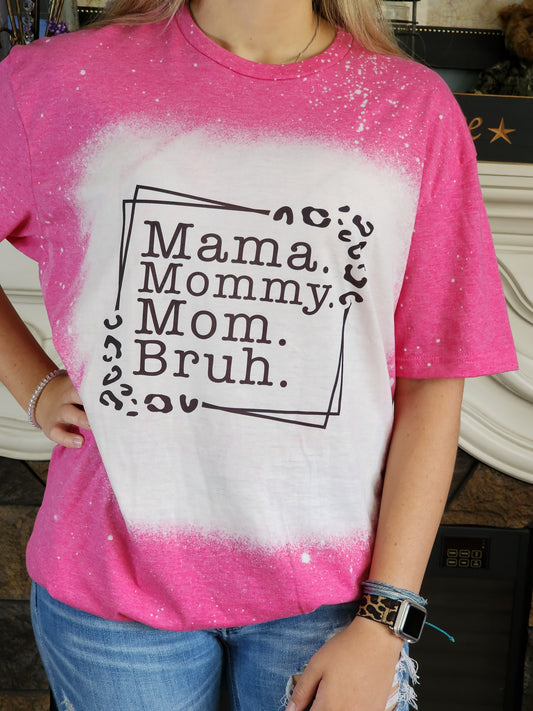 mama mommy. mom. bruh. box cheetah mothers day mom gift sublimation shirt