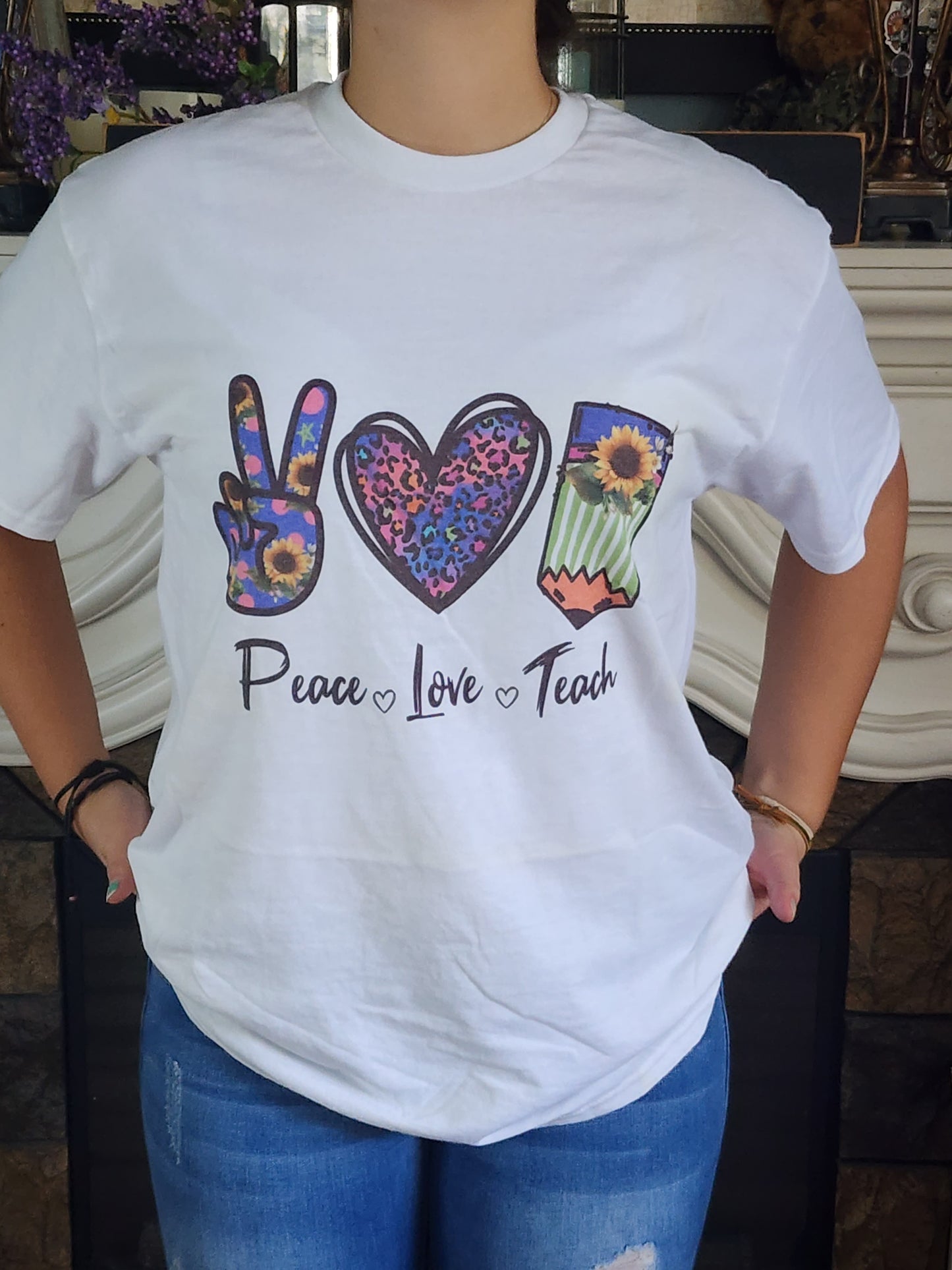 Peace-Love-Teach - Sublimation Shirt