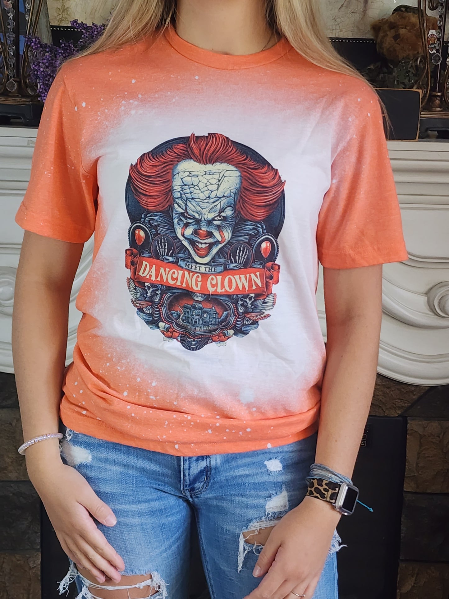 pennywise it dancing clown halloween horror sublimation shirt