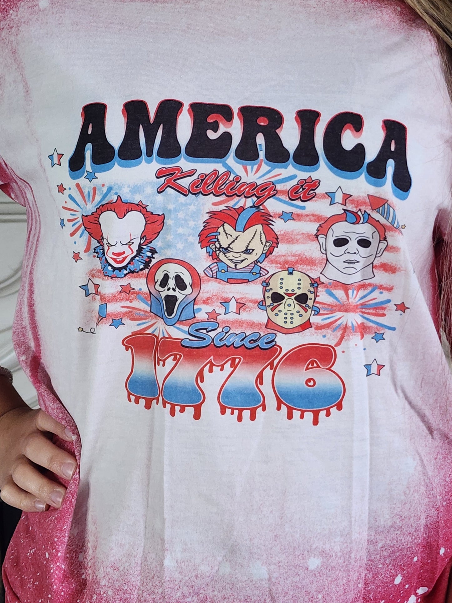 Horror - 4th of July America - 1776 - Sublimation Shirt