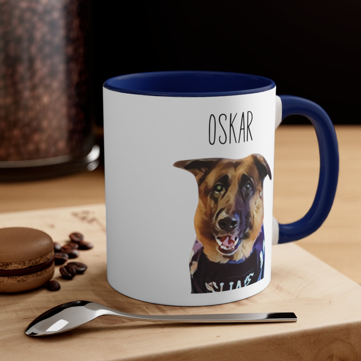 Custom 11oz Mug From Photo, Valentine's Gift For Pet Parents, Dog Lover Gift, Cat Lover Gift, Pet Portrait, Pet Painting, Coffee Mug, Dog Dad Gift, Cat Dad