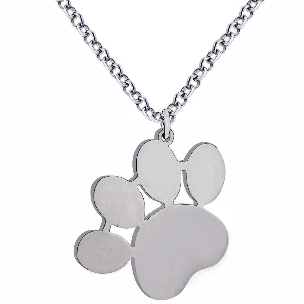 Paw Print Name Necklace, Paw Necklace, Dog Paw Necklace, Gift for Pet Moms, Pet Memorial Gift, Gift For Her, Mother's day gift