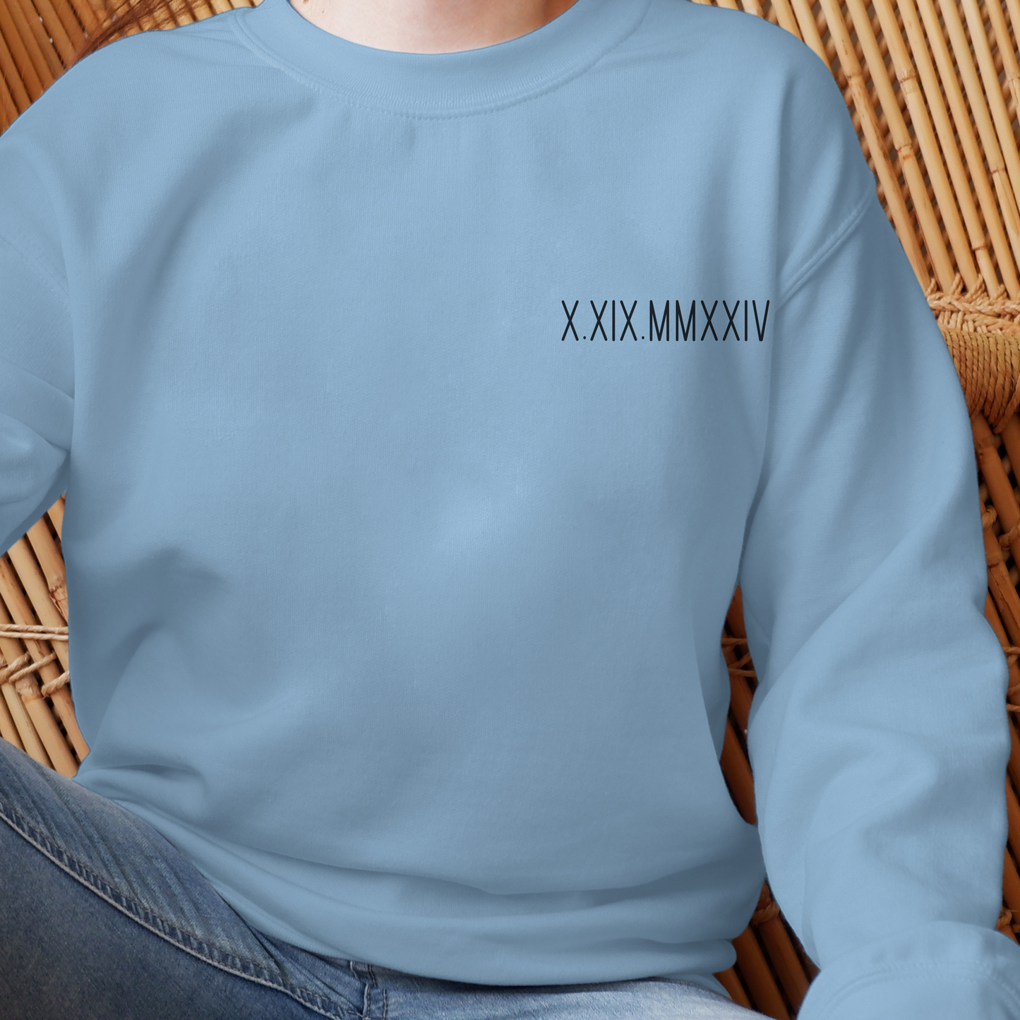 Custom Minimalist Roman Numeral Couples Hoodie -Personalized Date & Initial Hoodie - Engagements - Anniversary -Bachelor/Bachelorette's Gift - Birthday Gift for Her - Gift for Him