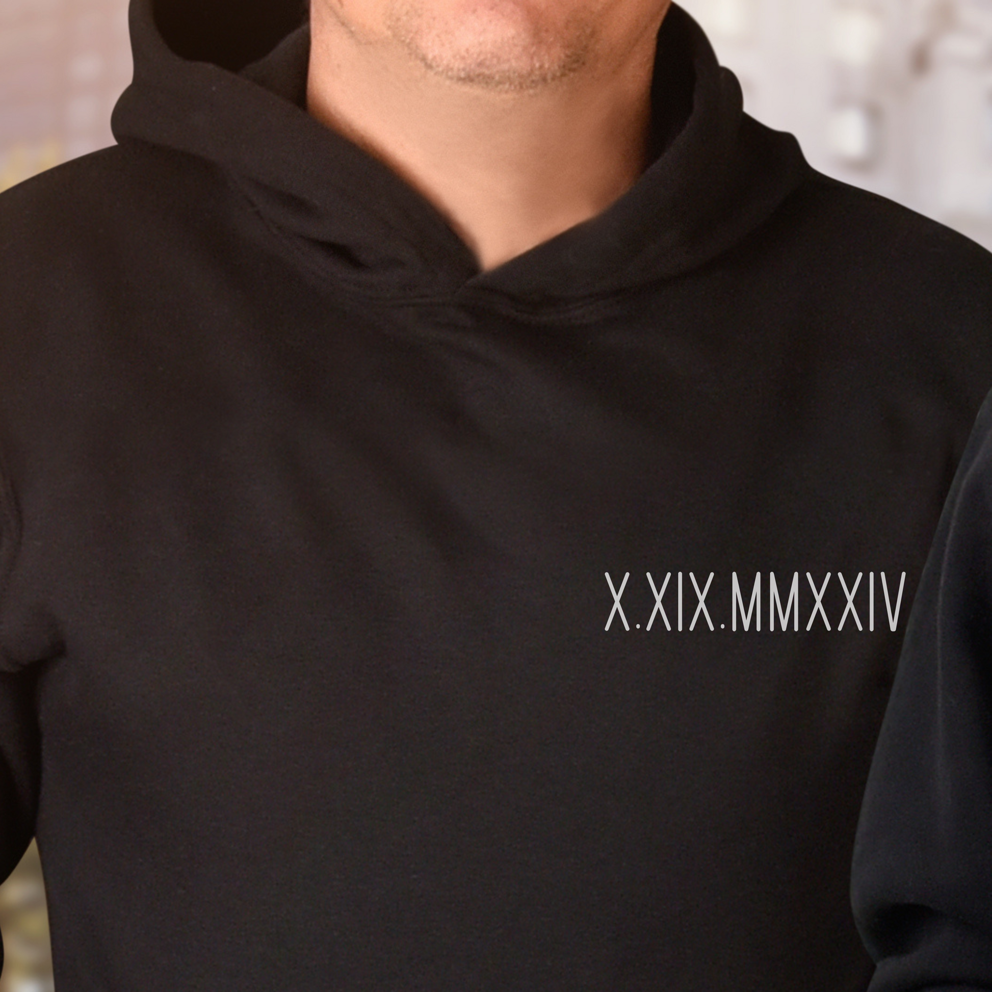 custom roman numeral hoodie, couples gift, personalized date and initial hoodie, engagements, anniversary, anniversaries, bachelor gift, bachelorette gift, bridesmaid gift, birthday gift for her, valentines gift, gift for him, minimalist couples hoodie
