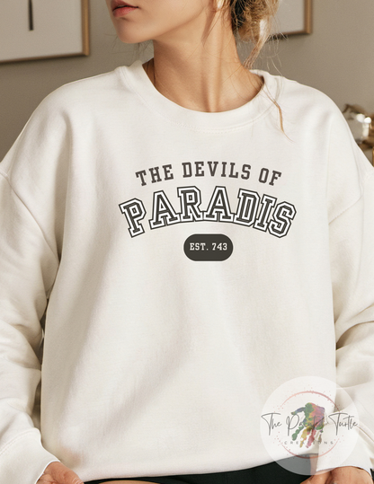 Anime Sweatshirt, Devils Of Paradis Sweatshirt, Attack Sweatshirt, Titan T-Shirt, Anime Inspired Gift, ACOTAR, Titan Sweatshirt, Mikasa, Eren, Levi, Armin, Reiner, Scouts