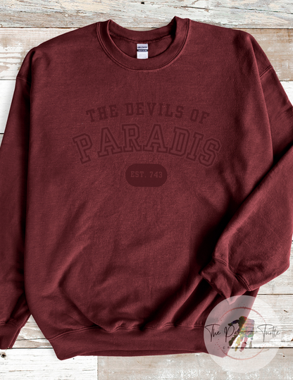 Anime Sweatshirt, Devils Of Paradis Sweatshirt, Attack Sweatshirt, Titan T-Shirt, Anime Inspired Gift, ACOTAR, Titan Sweatshirt, Mikasa, Eren, Levi, Armin, Reiner, Scouts