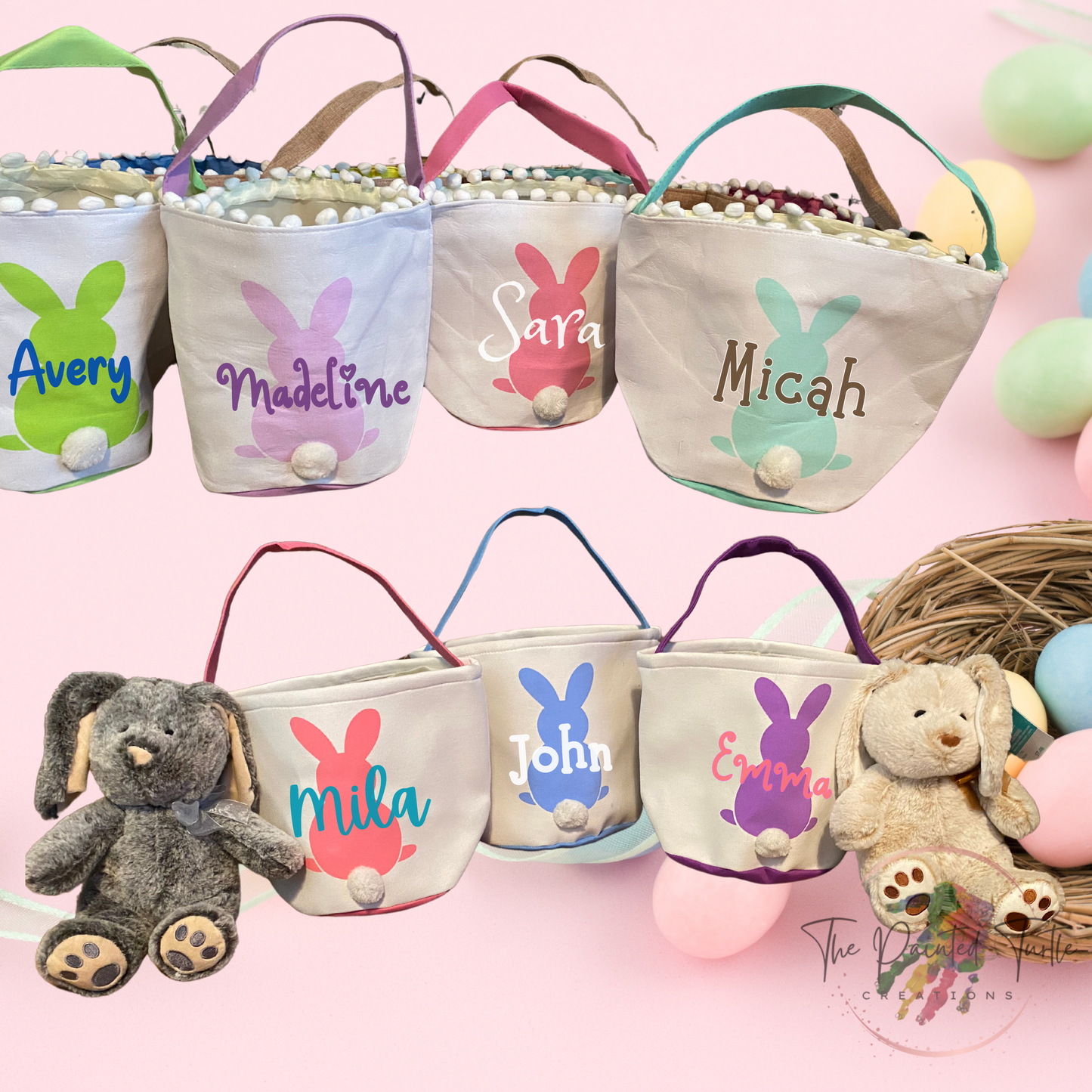 Personalized Easter Baskets, Custom Easter Basket, Easter Baske, Gift for kids, Gift for Children, Gift for Grandson, Granddaughter