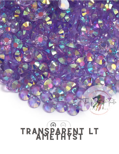 Light Pink AB Rhinestones - Non Hotfix - Transparent