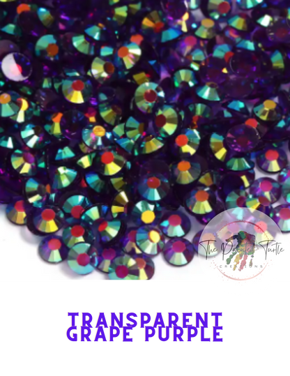 Light Pink AB Rhinestones - Non Hotfix - Transparent