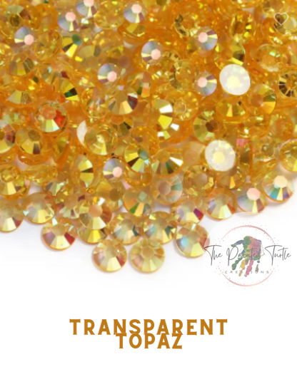 Light Pink AB Rhinestones - Non Hotfix - Transparent