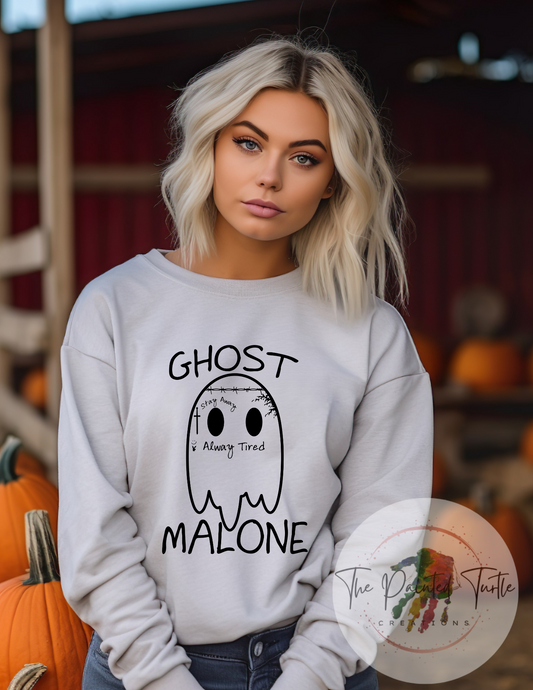 ghost malone always tired halloween shirt ghost sweatshirt