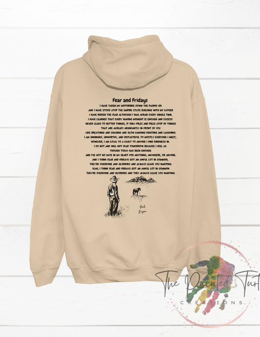 Zach Bryan inspired - Fear and Fridays lyrics, Zach Bryan hoodie, Zach Bryan sweatshirt