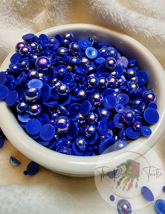 sapphire ab halfback pearls mix non hotfix flatback crafting rhinestones