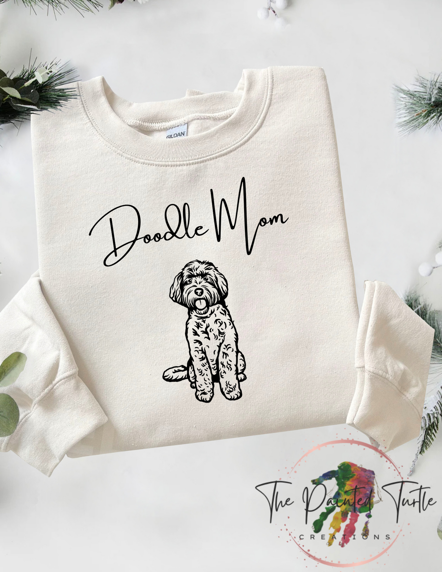 Doodle Mama Sweatshirt - Line Art Graphic - Line Art Sweatshirt - Gift for Her - Goldendoodle - Dog Mom - Doodle Sweatshirt