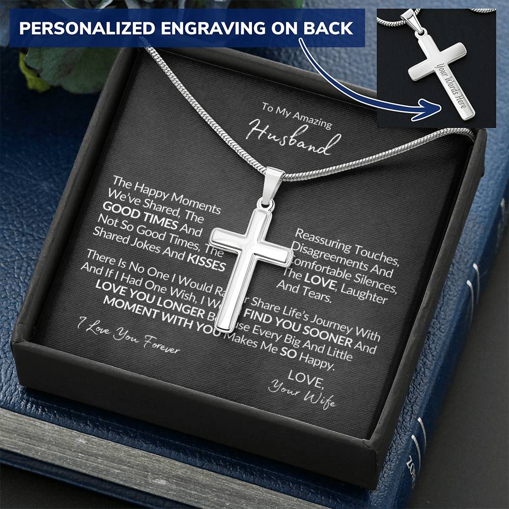 Men's Gifts - Men's Cross Necklace - Men's Faith Necklace - Men's Jewelry - Cross Pendant - Pendant Necklace - Masculine Necklace