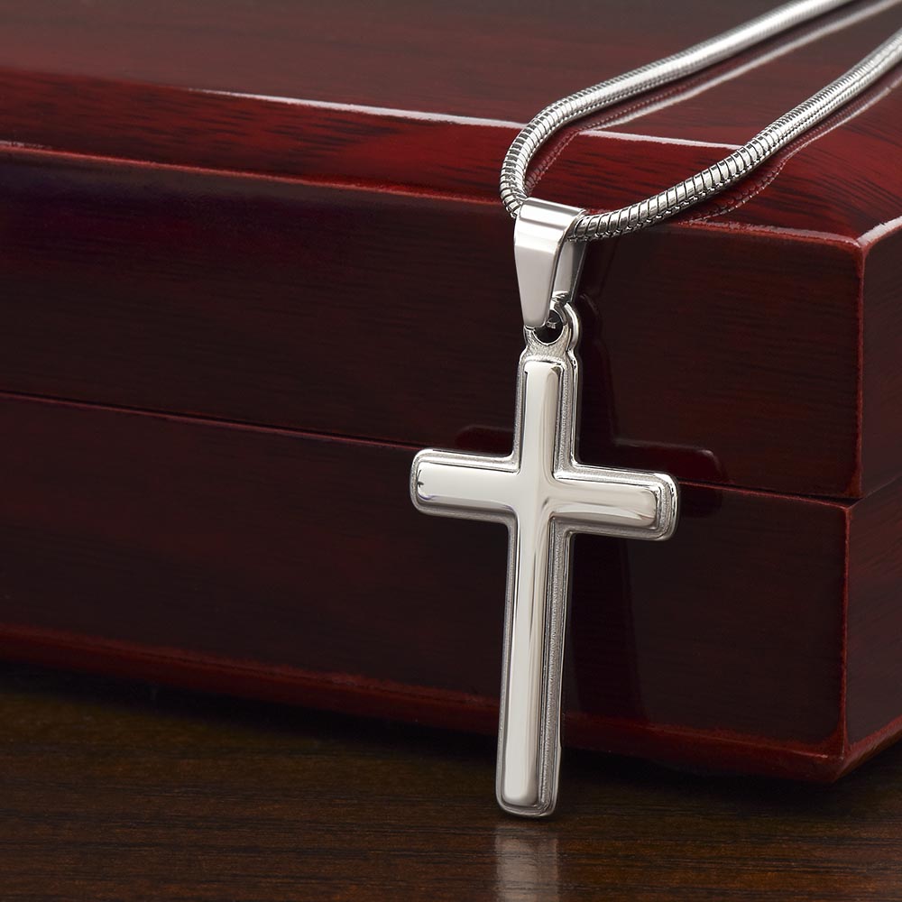 Men's Gifts - Men's Cross Necklace - Men's Faith Necklace - Men's Jewelry - Cross Pendant - Pendant Necklace - Masculine Necklace