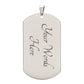 To My Son - Personalized Dog Tag - Necklace - Ball Chain Necklace - Gift for Son - Gift from Mom - Men's Jewelry