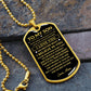 To My Son - Personalized Dog Tag - Necklace - Ball Chain Necklace - Gift for Son - Gift from Mom - Men's Jewelry
