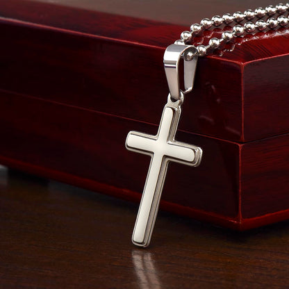 To My Husband Cross Necklace Cross Pendant, Anniversary Gift For Husband, Husband Birthday Gift, Gifts for Husband, Gift From Wife, Christmas Gifts