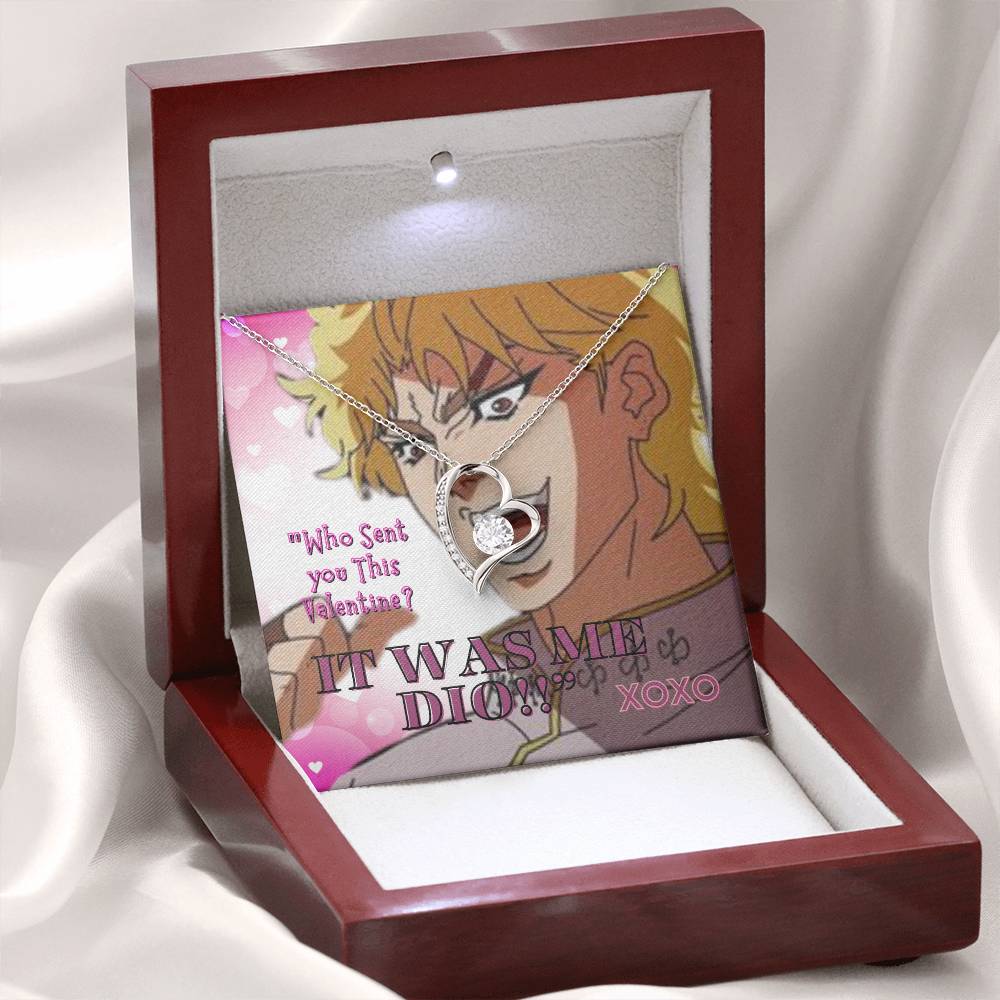 Jojo Adventure - Dio Valentine - Bizarre - Anime Forever Love Necklace | Japanese Art Anime Art | anime fan | Anime Design | Anime Gifts Anime Gifts for Her Gift for Valentine | Bizarre