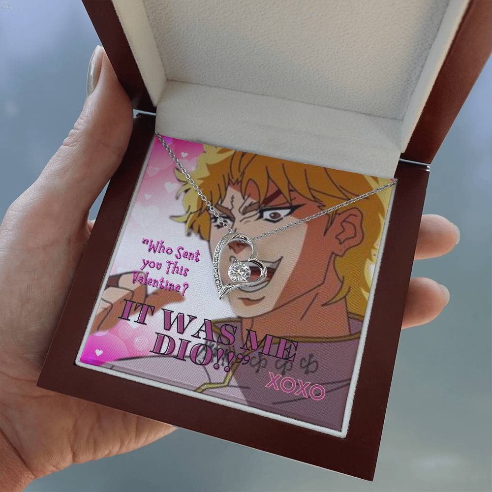 Jojo Adventure - Dio Valentine - Bizarre - Anime Forever Love Necklace | Japanese Art Anime Art | anime fan | Anime Design | Anime Gifts Anime Gifts for Her Gift for Valentine | Bizarre