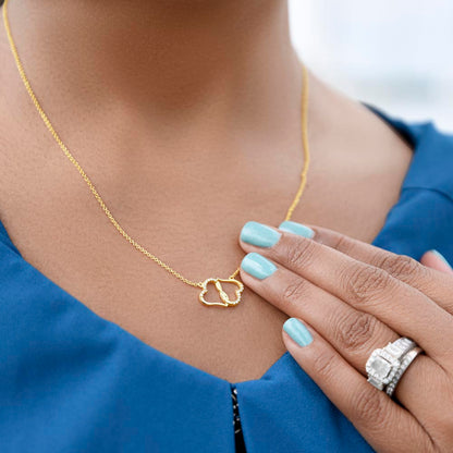 Heart Necklace for Daughter - Gift for Daughter - Gift from Dad - Diamond Necklace - Father Daughter Gift
