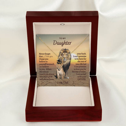 Heart Necklace for Daughter - Gift for Daughter - Gift from Dad - Diamond Necklace - Father Daughter Gift