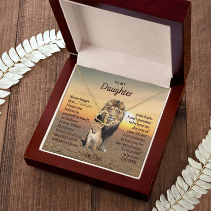 Heart Necklace for Daughter - Gift for Daughter - Gift from Dad - Diamond Necklace - Father Daughter Gift