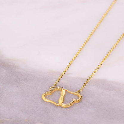 Heart Necklace for Daughter - Gift for Daughter - Gift from Dad - Diamond Necklace - Father Daughter Gift