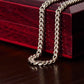14k Gold - To My Man - Men's Jewelry - Men's Gift - Cuban Link Chain - Adjustable Length