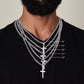 Cuban Chain Cross Necklace - To My Man, My Missing Piece