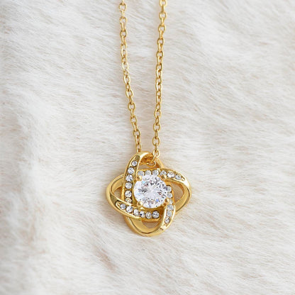 Amazing Wife - Love Knot Pendant Necklace - Love Knot Necklace Anniversary Gift