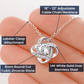 Personalized Mom Gift, Custom Gift for Mom, Custom Mom Necklace, Necklace Pendant, Gift for Mom from Son, Love Knot Necklace