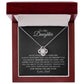 To My Daughter - Love Knot Necklace - Never Forget That I Love You - Gift from Dad - Love Knot Pendant - Gift for Her