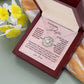 To My Beautiful Daughter - Love Knot Pendant - Love Knot Necklace - Gift from Mom - Gift For Her