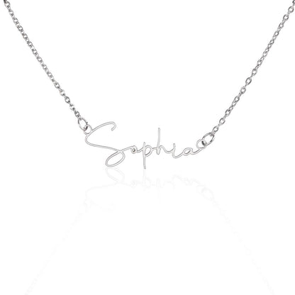 Personalized Name Necklace • Gold Name Necklace with Cable Chain • Perfect Gift for Her • Personalized Gift