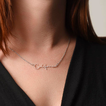 Personalized Name Necklace • Gold Name Necklace with Cable Chain • Perfect Gift for Her • Personalized Gift