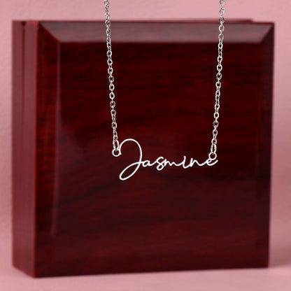 Personalized Name Necklace • Gold Name Necklace with Cable Chain • Perfect Gift for Her • Personalized Gift