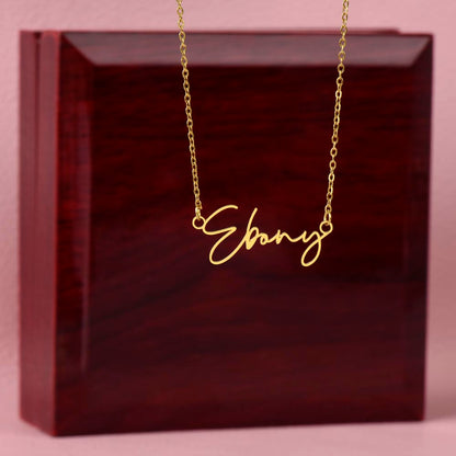 Personalized Name Necklace • Gold Name Necklace with Cable Chain • Perfect Gift for Her • Personalized Gift