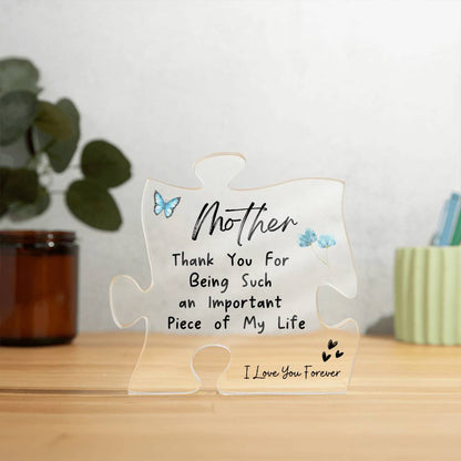 Puzzle Acrylic, Personalized Acrylic Plaque, Mom Gift, Gift for Mother, Custom Acrylic, Personalized Acrylic Gift